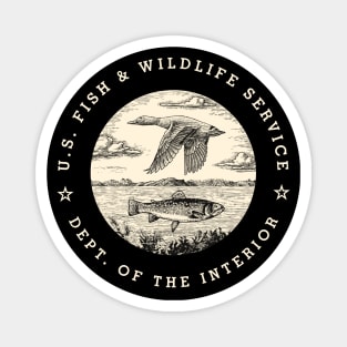 Fish & Wildlife Service 2 by © Buck Tee Originals Magnet